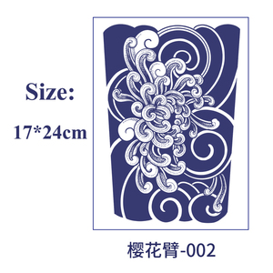 <span class=keywords><strong>YHB</strong></span> longue durée jus de plantes Semi-Permanent grand bras manches réaliste étanche tatouage hommes temporaire tatouage pochoir autocollant - Product Image 4