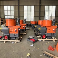 Machine à projeter le ciment et le mortier électrique multifonctionnelle avec mélangeur, pompe à plâtre portable pour la construction de murs