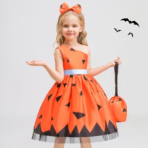 Vestido fantasia infantil frock, vestido fantasia halloween meninas pequenas cosplay