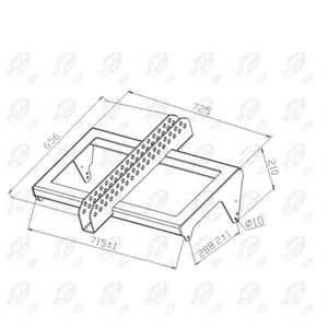 Système de suspension pour enceintes line array Getshow GEO S12TA Fly Bars, cadre de suspension en acier thermolaqué, structure de superposition en métal. - Product Image 2