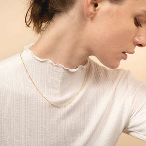 Canner — colliers superposées en argent sterling 925, chaîne en <span class=keywords><strong>or</strong></span> 14k pour femmes, bijoux, petite chaîne de boule - Product Image 4