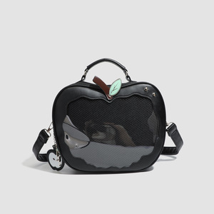 Tùy chỉnh chuyên nghiệp ITA túi nhà sản xuất Kawaii bơ trái cây hình dạng Crossbody Messenger ITA túi với cửa sổ rõ ràng Bảng điều khiển - Product Image 6