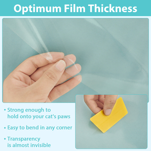 Pita transparan PET pelindung perabotan <span class=keywords><strong>Anti</strong></span>-<span class=keywords><strong>Cat</strong></span>, 45x500cm pita transparan untuk pelatihan kucing tas Sofa penyegelan - Product Image 3