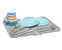 Tapis d'évier de cuisine en silicone avec tapis d'égouttage Tapis de séchage en silicone pour comptoir de cuisine