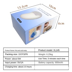 Masseur de beauté pour le cou à micro-courant, chaud et froid, étanche, à piles, pour lifting et raffermissement, avec applicateur d'essence - Product Image 2