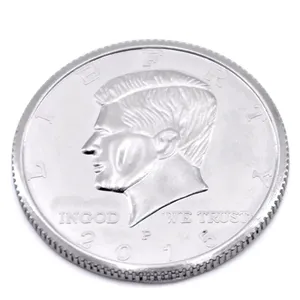 1pc Expanded Shell Half Dollar (<span class=keywords><strong>Head</strong></span>) Magic Tricks Apparaissant Vanish Coin Magie Accessoires Close Up Gimmick Prop Illusion - Product Image 3