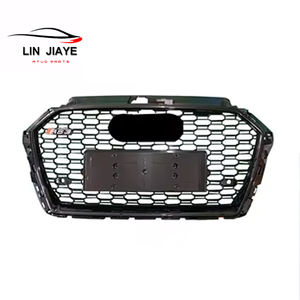 Kit carrosserie Galvanoplastie Argent Grille en nid d'abeille pour <span class=keywords><strong>Audi</strong></span> <span class=keywords><strong>A3</strong></span> 2017 2018 Facelift <span class=keywords><strong>Audi</strong></span> RS3 Grille avant - Product Image 5