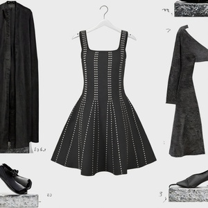 OUDINA Vestido Casual Elegante y Moderno a Rayas con Corte en A para Mujer, Vestido de Verano Brillante sin Mangas con Tirantes, para Otoño e Invierno - Product Image 2