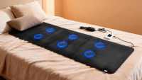 Tapis de réflexologie Fitkang OEM 60*200CM en cristal d'améthyste à photons, tapis chauffant PEMF, tapis de guérison biomagnétique pour les chakras, pour la maison