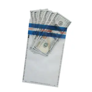 Kunden spezifisch bedruckte selbst klebende Versiegelung sbank Money Steb Plastic Satchel Umschläge Tamper Evident Security Bag