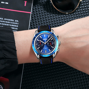 SKMEI-Reloj de pulsera de cuarzo con correa de malla resistente al agua, cronógrafo vintage de negocios, venta al por mayor, <span class=keywords><strong>9292</strong></span> - Product Image 6