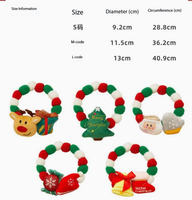 Chapeau de Noël pour animaux de compagnie avec clochette, chapeau de fête de Noël mignon en polyester pour chats et petits chiens