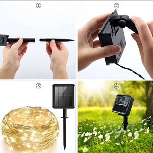 Cuerdas de luz LED impermeables IP44 para exteriores, decoración de jardín para Patio, 5M, 10M, 20M, 30M, 50M, 100M, iluminación de cadena de hadas - Product Image 4