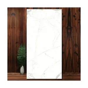 900x1800 белая каррарская мраморная тонкая керамическая плитка для стен и пола большого размера