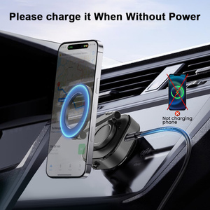 CARFU Vacuum Suction Magnetic Car Phone Mount N52 Holder 360. <b>Foldable</b> Compact Dashboard <b>Desk</b> <b>Wall</b> Stand - Product Image 3