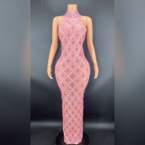 ชุดเดรสยาวปักเลื่อมประดับเพชรใสเซ็กซี่สำหรับงานเลี้ยงวันเกิดชุดเดรสงานพรอมเปิดหลังสำหรับไปคลับชุดเดรสงานเลี้ยงตอนเย็นรัดรูปของผู้หญิง - Product Image 4