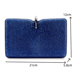 حقيبة سهرة نسائية مصممة بسلسلة، حقيبة يد للحفلات والمناسبات الرسمية وحفلات الزفاف، حقيبة مرصعة بالأحجار اللامعة - Product Image 3