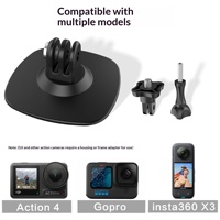 Support adhésif à rotule pour GoPro Insta360 X6/X5 DJI Osmo Action 4, support de téléphone, base adhésive pour casque de moto, caméra – Vente en gros