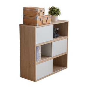 เฟอร์นิเจอร์ห้องนั่งเล่น PB + MDF ชั้นหนังสือที่เรียบง่ายสำหรับใช้ในบ้านสำนักงานและห้องนั่งเล่น - Product Image 6