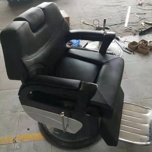 Silla de peluquero de lujo <span class=keywords><strong>LC</strong></span>, equipo de salón de corte de pelo de cuero sintético con bomba hidráulica para peluquerías - Product Image 3