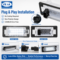 Plaque d'immatriculation LED Tag Lights Pour BMW E39 E60 E82 E90 E92 E93 M3 E39 E60 E70 X5 E60 E61 E88 F10 Accessoires CE E-Mark Approuvé