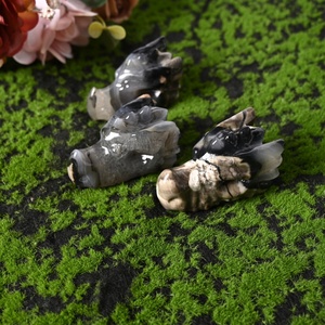Venta al por Mayor de Cabezas de Dragón de Ágata Volcánica Talladas a Mano de Alta Calidad, Cristal Pulido, Modelo Artesanal para Decoración <span class=keywords><strong>del</strong></span> Hogar y Regalos - Product Image 5