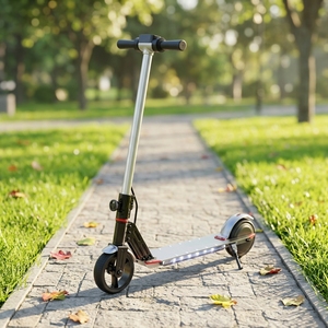 Patinete Eléctrico Plegable E4 de 130w 24v con Batería de Litio, Marco de Aluminio Impermeable, Llantas Antideslizantes, Doble Motor Jyop-e4 - Product Image 4