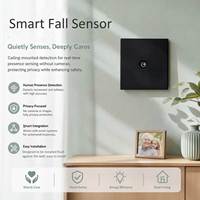 Détecteur de chute WiFi Tuya Tranrule avec imagerie thermique, type 86, panneau mural, pour soins aux personnes âgées, sans caméra, maison intelligente