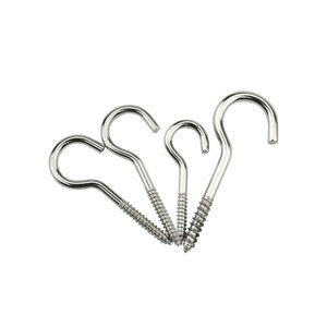 <strong>Screws</strong> Threaded Stainless Shape Self Tapping Hanger M6 M10 M5 M12 M4 M2 1/4 Inch Custom Bent <strong>Hook</strong> <strong>Screw</strong> - Product Image 3