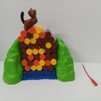 Jeu de société éducatif en plastique pour enfants : Fox Alone Protect Sticks Log-guardian Beaver