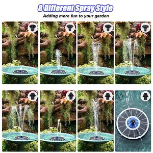 2023 mise à niveau 3.5W fontaines de bain d'oiseaux à énergie solaire pompe de fontaine d'eau flottante solaire utilisée dans les colibris, jardin, piscine, étang - Product Image 3