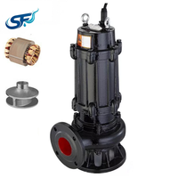 Pompe submersible pour eaux usées 15m³/h, hauteur de refoulement 20m, 2.2kW, avec gaine de refroidissement pour le traitement des eaux usées municipales et le drainage, CE