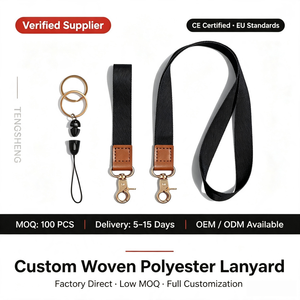 Cordon de téléphone en polyester souple et cuir, personnalisé, durable, avec impression par transfert thermique et sérigraphie, crochet métallique – <span class=keywords><strong>Prix</strong></span> usine, offre spéciale - Product Image 1