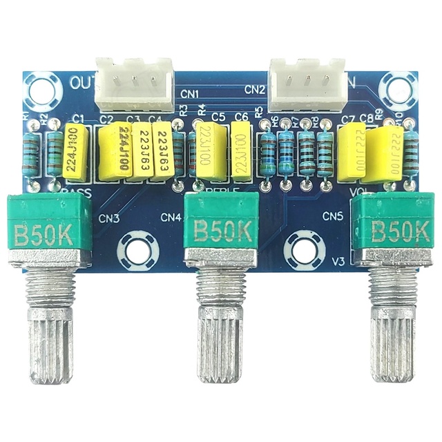 XH-M802 Passive Mixing Boards Preamplifier Board Module for 2.54 3P 56*28MM HIFI 2 Channel Audio Volume Adjustment Control