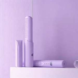 Nouvelle brosse lissante sans fil, brosse lissante et bouclante <span class=keywords><strong>2</strong></span> en 1 rechargeable par USB, portable pour les voyages - Product Image 4