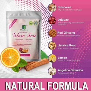 WinsTown Skin Beauty Glow Tea Mélange d'herbes chinoises antioxydantes pour l'éclat de la peau et le soutien du collagène, 21 sachets de thé - Product Image 3