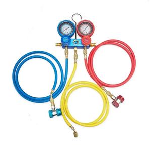 TWH 1/4HP 3CFM Ferro Fundido Bomba de Vácuo AC Manifold Gauge Set + R134 Pode Tap Transportando Tote Incluído R12/R22/R410A Compatível - Product Image 4