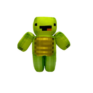 Juguetes de peluche Milo y Chip, muñecos de peluche Cube Man para niños de 2 a 4 años, unisex, diseño de hombre bloque en cian y naranja. - Product Image 4