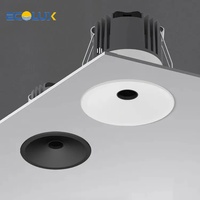 Ecolux 5W 7W 10W 12W Projecteurs LED Cob encastrés Corps en aluminium pour magasin commercial de vêtements de salle de bain