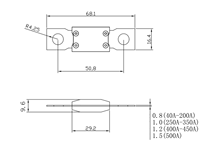 Fusible MEGA, fusible MEGA à montage sur boulon haute intensité pour voitures, camions, véhicules de construction, autobus, caravanes, bateaux