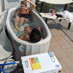 Baignoire à glace <span class=keywords><strong>gonflable</strong></span> en PVC de grande taille pour deux personnes, pliable, pour adultes, baignoire à immersion dans l'eau glacée pour deux personnes - Product Image 2