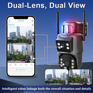 Rscamtom Ubox 6MP Ống Kính Kép Hai-Cách Âm Thanh Còi Báo Động Phát Hiện Con Người Báo Động 4G/Wifi Năng Lượng Mặt Trời Powered Ngoài Trời PTZ An Ninh Máy Ảnh - Product Image 3