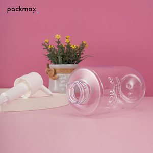 Factory large capacity 300-500ml thick PET round bottom shampoo <b>pump</b> <b>bottle</b>, cosmetic packaging lotion <b>bottle</b> - Product Image 4