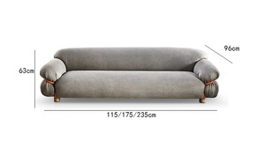 Ensemble de salon de luxe de style italien petit appartement mobile <span class=keywords><strong>Tacchini</strong></span> Art rétro meubles canapé personnalisable meubles d'hôtel - Product Image 4