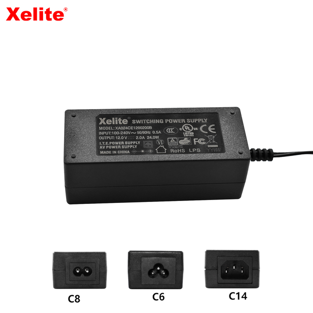 Free Sample Desktop Switching Power Adapter AC/DC 5V 8V 12V 24V 0.5A 1A 2A 3A 4A for LED Driver LED Light Made of PC Material