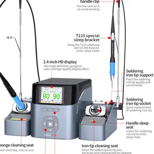 AIXUN T420D 200W Soldering Station VS JBC T210 T245 T115 Handle For PCB Solder Repair Welding tool