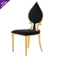 Foshan Sinoperfect Décoration d'événement de fête de mariage Chaises empilables Meubles d'hôtel Location de banquet Chaise empilable en acier inoxydable