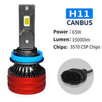 NOUVEAU Ampoule à forte luminosité H4 H11 Ampoule d'intérieur à LED 65W pour voiture Lampe à LED H8 H9 H11
