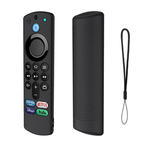 Housse en silicone adaptée pour Amazon <span class=keywords><strong>Fire</strong></span> Tv <span class=keywords><strong>Stick</strong></span> Gen quatrième coque de protection avec lanière support de télécommande anti-chute - Product Image 5