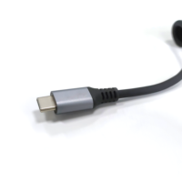1M PD 60W printemps câble court USB C à Type C cordon de données de charge rapide pour iphone Xiaomi Samsung USB C câble de chargeur de voiture